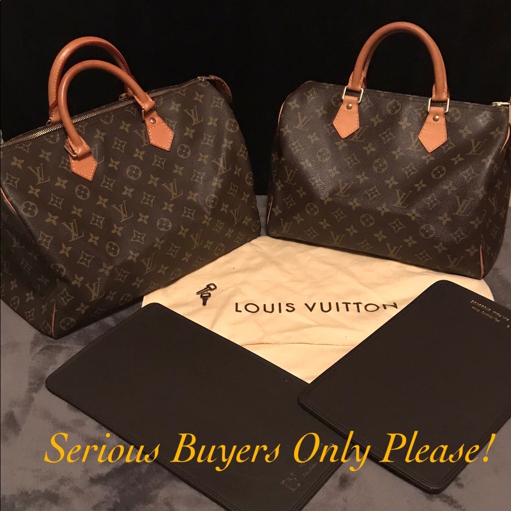 AUTHENTIC LOUIS VUITTON SPEEDY 30 & 35